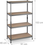 Heavy Duty Shelving 4 Levels Up to Kg