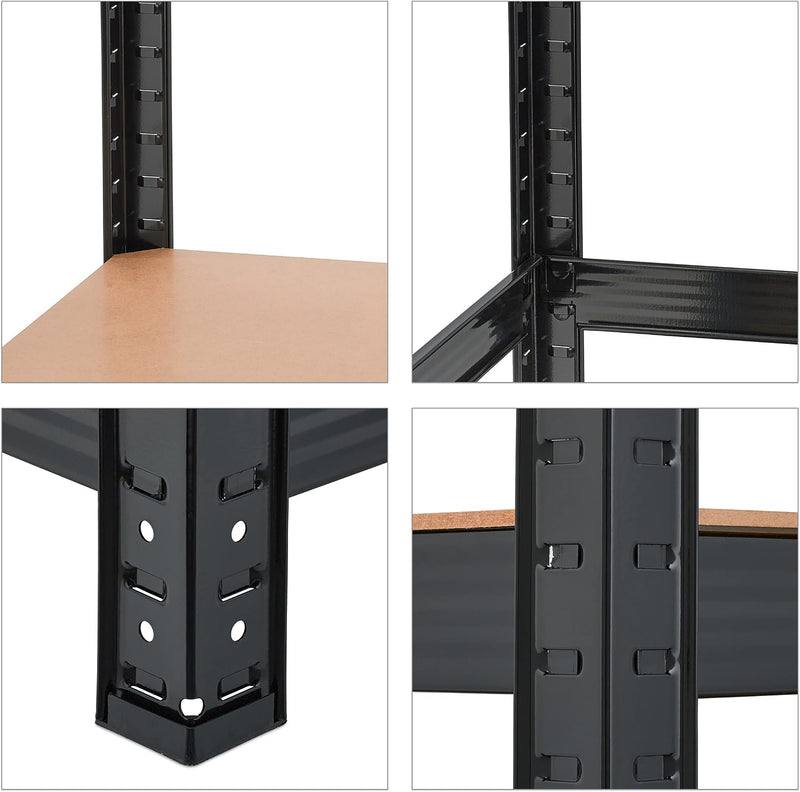 Heavy Duty Shelving 5 Shelves 180x100x41CM (Set of 2)
