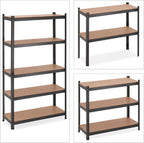 Heavy Duty Shelving 5 Shelves 180x100x41CM (Set of 2)