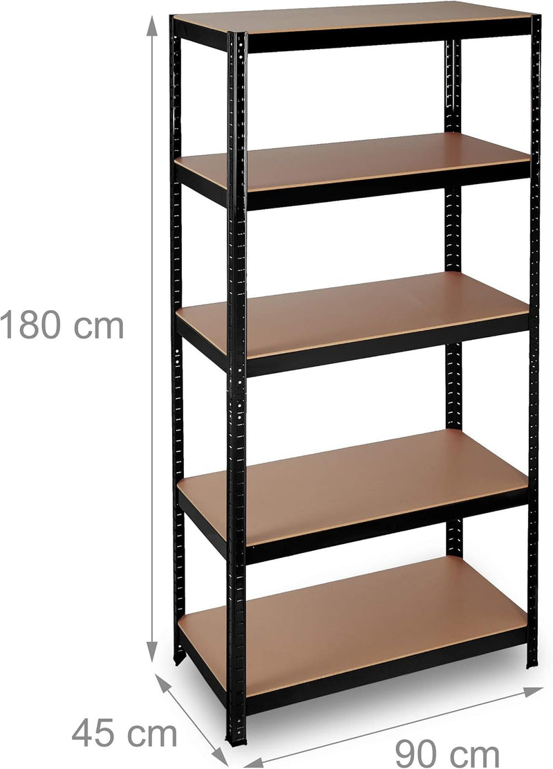 Heavy-Duty Shelving Capacity 875KG 5 Tiers Plug
