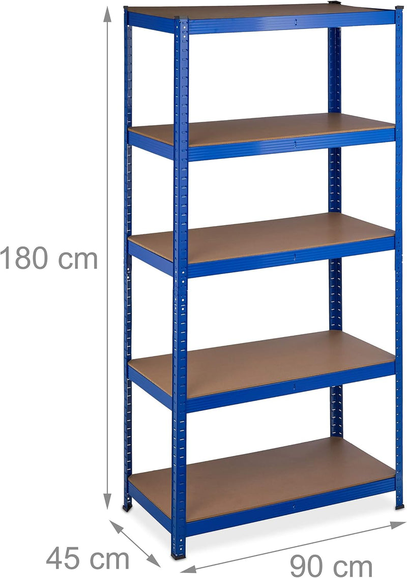 Heavy Duty Shelving Unit 180x90x45CM Max