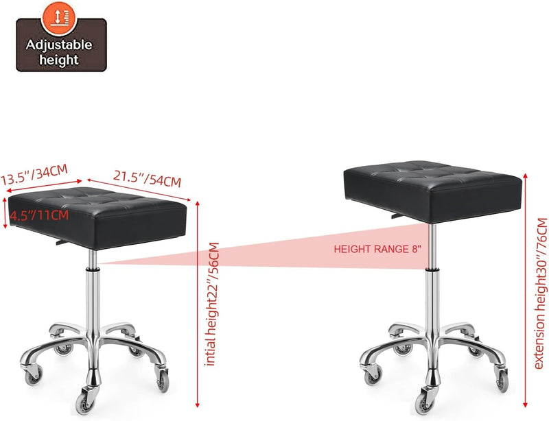 Heavy Duty Stools with Bell Glides: Backless Height