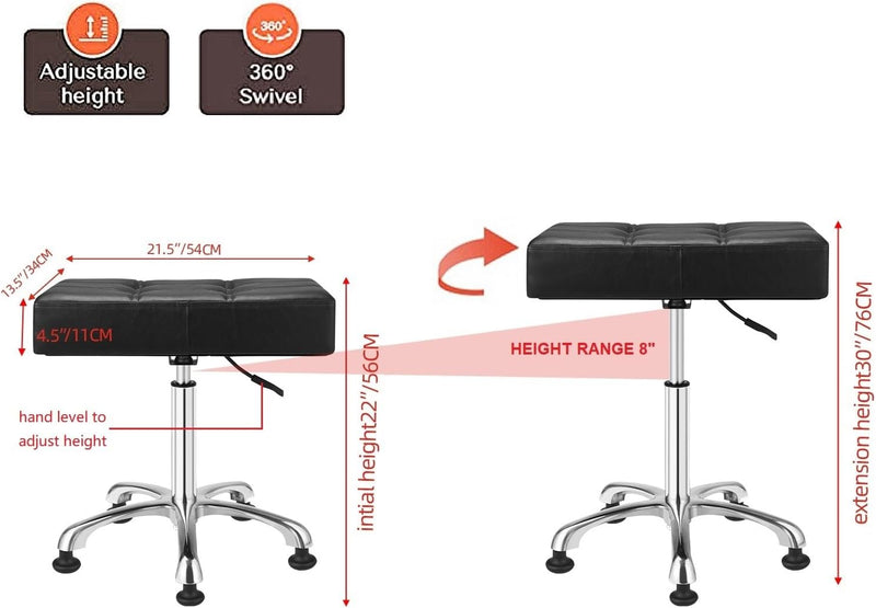 Heavy Duty Stools with Bell Glides: Backless Height
