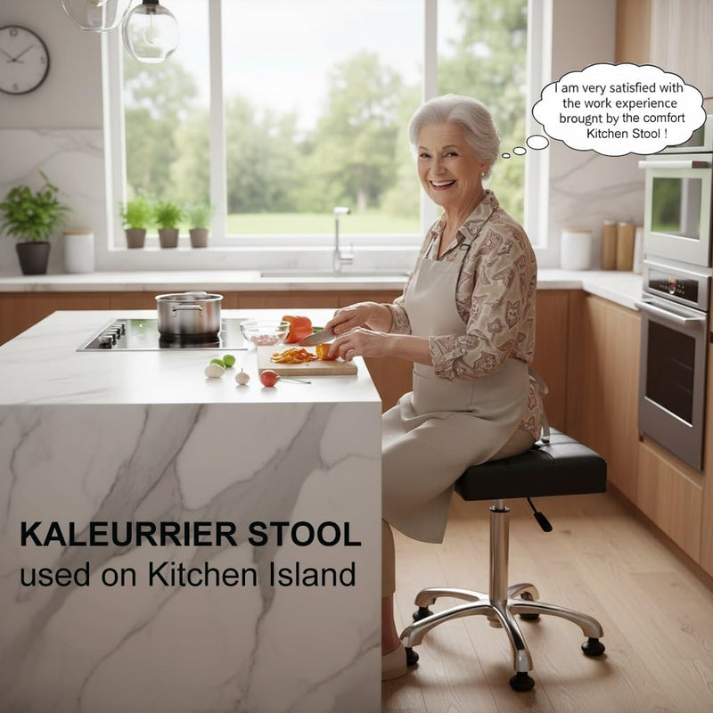 Heavy Duty Stools with Bell Glides: Backless Height