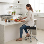 Heavy Duty Stools with Bell Glides: Backless Height