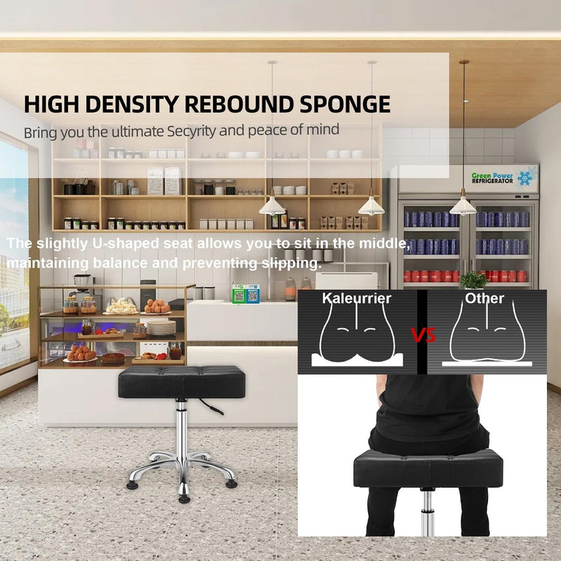 Heavy Duty Stools with Bell Glides: Backless Height