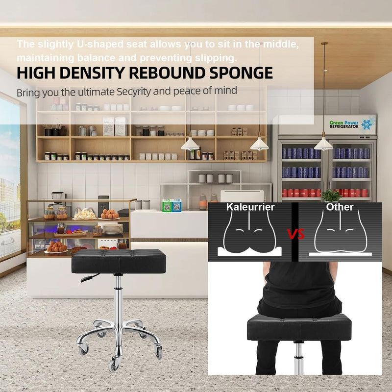 Heavy Duty Stools with Bell Glides: Backless Height