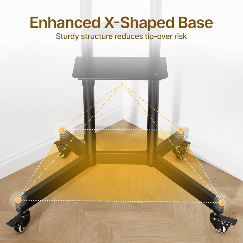 Heavy Duty TV Stand on Wheels for 32-86