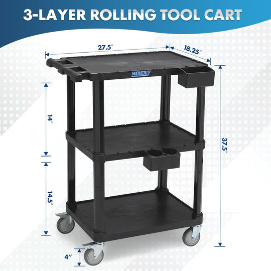 Heavy Duty Utility Cart 27.5 X 18.25 Inch