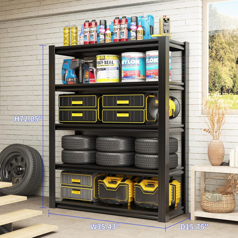 Heavy Load Storage Shelf Garage 5 Levels Adjustable