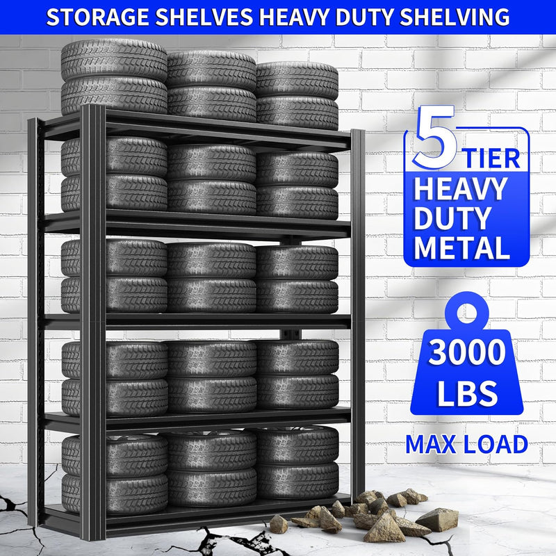 Heavy Load Storage Shelf Garage 5 Levels Adjustable