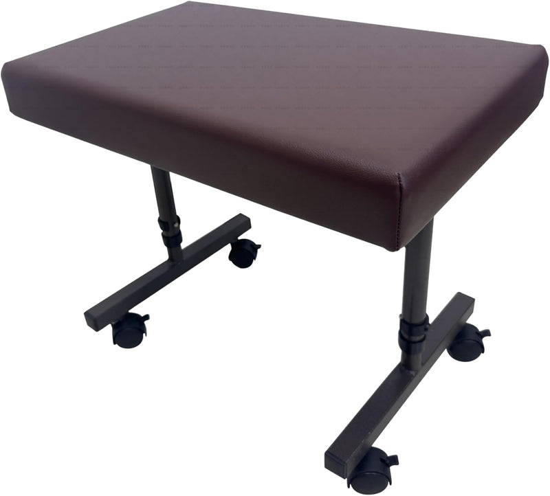 Height Adjustable Leg Rest Stool with Castors Feet