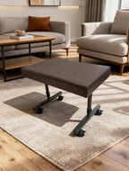 Height Adjustable Leg Rest Stool with Castors Feet