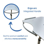 Height Adjustable Medical Cart with Basket Lockable Wheels