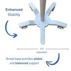 Height Adjustable Medical Cart with Basket Lockable Wheels
