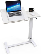 Height Adjustable Overbed Table with Wheels 80cmx40CM Rolling