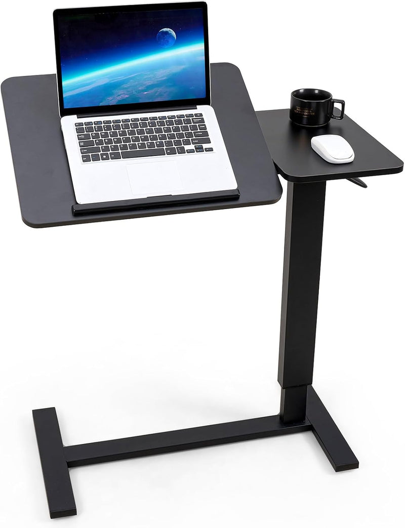 Height Adjustable Overbed Table with Wheels 80cmx40CM Rolling
