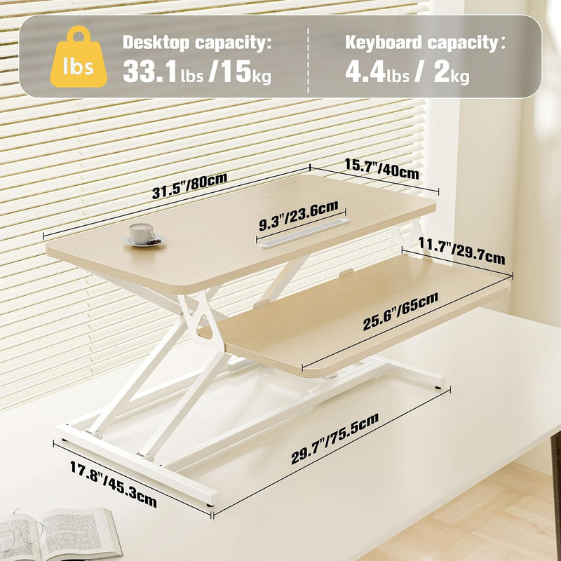 Height Adjustable Standing Desk Converter