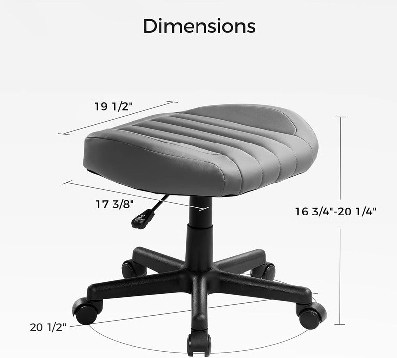 Height Adjustable Under Desk Footrest Ultra Soft Padded