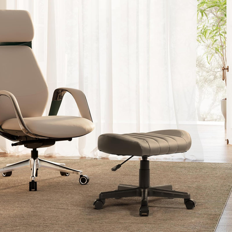 Height Adjustable Under Desk Footrest Ultra Soft Padded