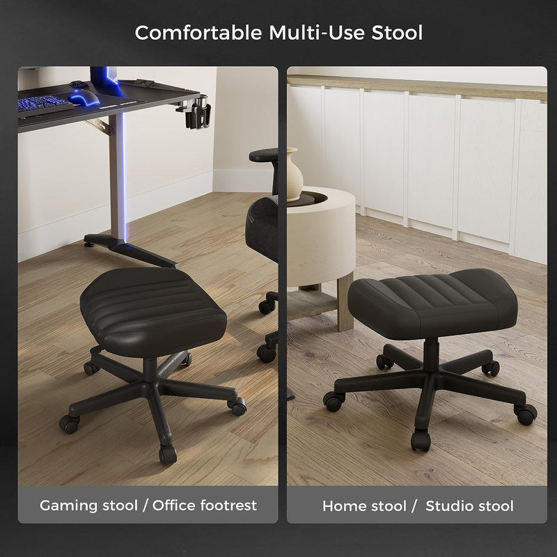 Height Adjustable Under Desk Footrest Ultra Soft Padded