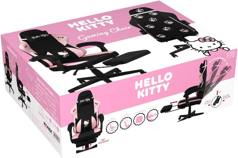 Hello Kitty Gaming Office Chair Seat Tilt Fabric