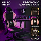 Hello Kitty Gaming Office Chair Seat Tilt Fabric
