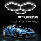Hexagon LED Garage Ceiling Light 3 Hex 128W