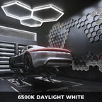 Hexagon LED Garage Ceiling Light 3 Hex 128W