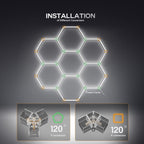 Hexagon LED Garage Lights Honeycomb Ceiling Light 456W