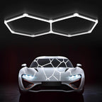 Hexagon LED Garage Lights Honeycomb Ceiling Light 456W