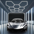 Hexagon LED Garage Lights Honeycomb Ceiling Light 456W