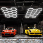 Hexagon LED Garage Lights Honeycomb Ceiling Light 456W