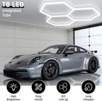 Hexagon LED Garage Lights Honeycomb Ceiling Light 456W