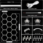 Hexagon LED Garage Lights Honeycomb Ceiling Light 456W