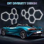 Hexagon LED Garage Lights Honeycomb Ceiling Light 456W