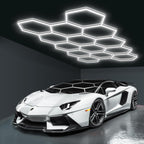 Hexagon LED Garage Lights Honeycomb Ceiling Light 456W