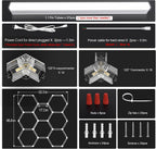 Hexagon LED Garage Lights Honeycomb Ceiling Light 456W