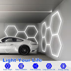 Hexagon LED Garage Lights Honeycomb Ceiling Light 456W