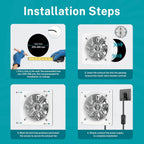 Hg Power 150MM Exhaust Fan 525m³ H Stainless