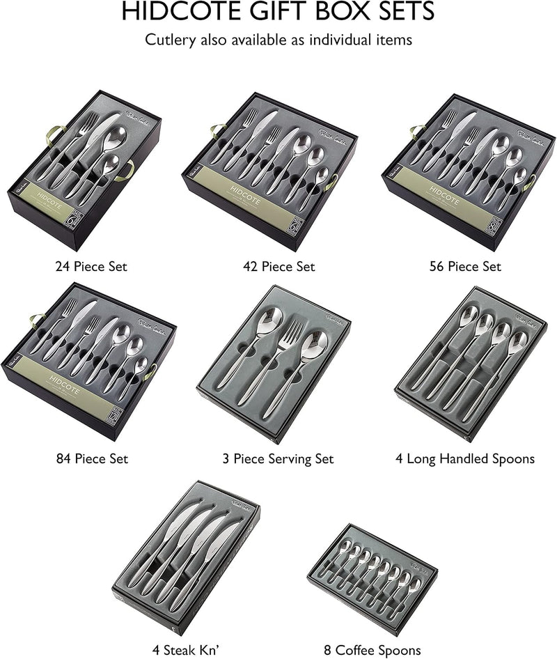 Hidcote Bright Cutlery Set for 6 People. Made (24 Piece)