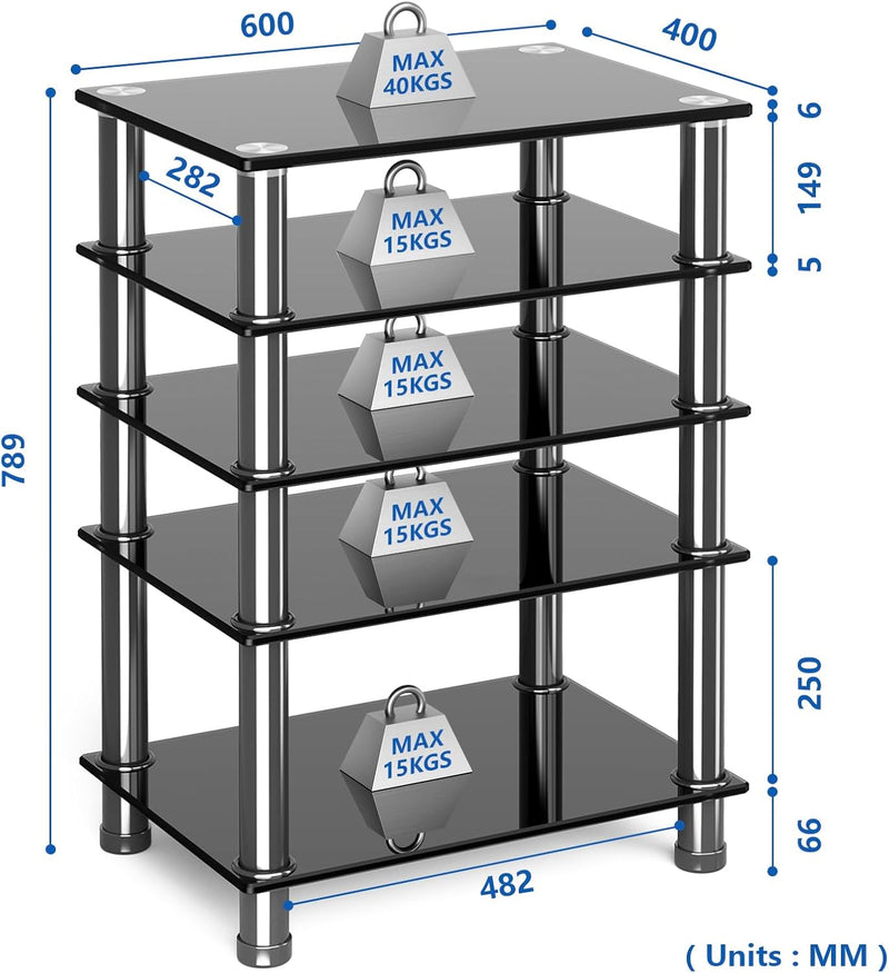 Hifi Racks and Stands Audio Rack Cabinet Av