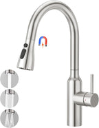 High Arc Kitchen Sink Mixer Tap with Pull