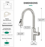 High Arc Kitchen Sink Mixer Tap with Pull
