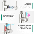 High Arc Kitchen Sink Mixer Tap with Pull