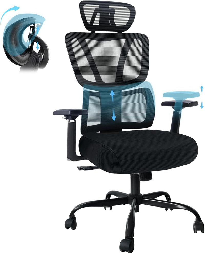 High Back Office Chair Ergonomic Big and Tall