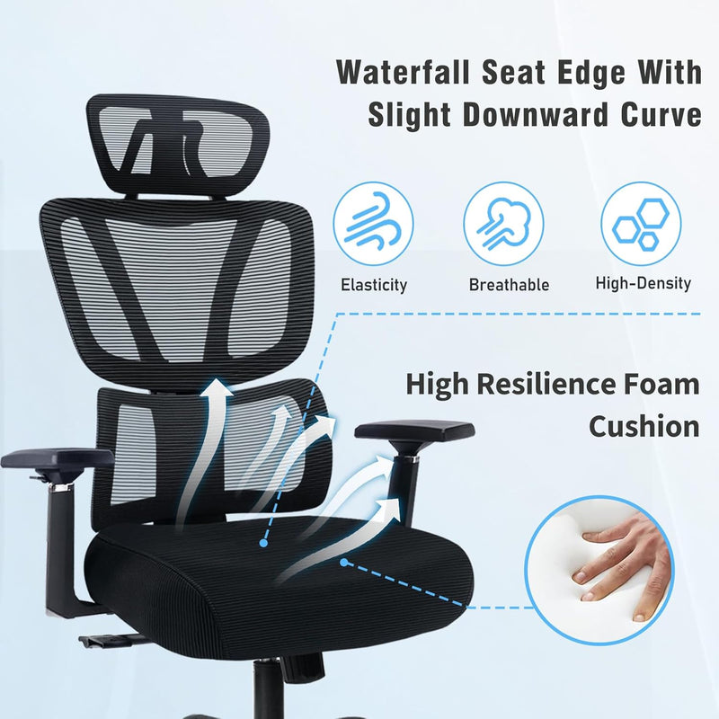 High Back Office Chair Ergonomic Big and Tall