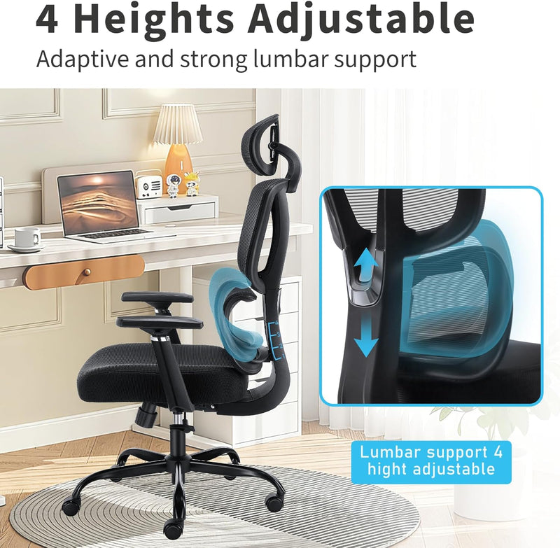 High Back Office Chair Ergonomic Big and Tall