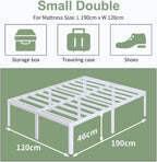 High Bed Frame with Rounded Corners