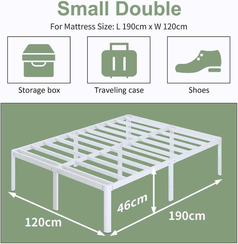 High Bed Frame with Rounded Corners